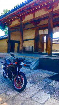 国宝の東大門とGPz400F2